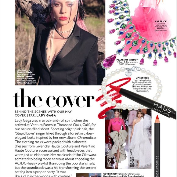 LADY GAGA INSTYLE MAGAZINE MAY TOWER OF TERROR HAT main image 5